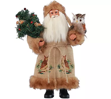 15" Night Watchman Santa by Santa's Workshop