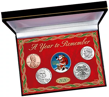 2020 Year To Remember Santa Coin Box Set