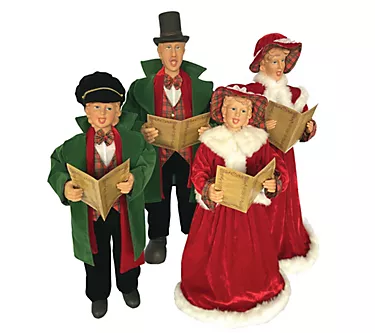 37"-27" Dickens Carolers Set of 4 by Santa's Workshop