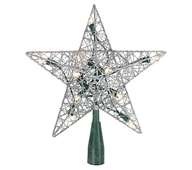 Northlight 9" Lighted Silver Wire Star ChristmaTree Topper 1 374166-northlight-9-lighted-silver-wire-star-christmatree-topper-1.webp
