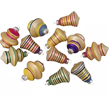 Northlight Glass Finial & Bell Ornaments - Setof 12 1 374214-northlight-glass-finial-bell-ornaments-setof-12-1.webp