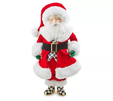 MacKenzie Childs Holly Jolly Fabric Santa