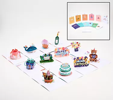 Lovepop Cards 12-Pack Birthday Cards in Box Assortment