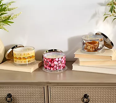 HomeWorx by Slatkin + Co. S/3 18oz Holiday Classic Candles