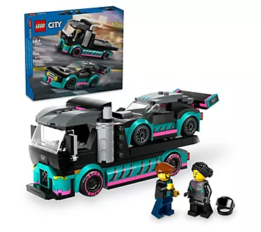 LEGO City Race Car and Car Carrier Truck Building Toy 60406