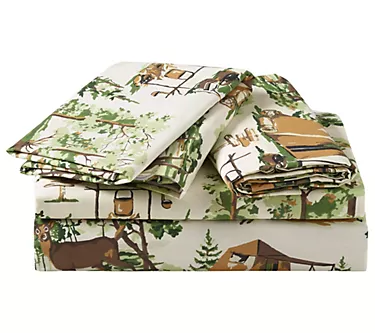 Camp Wandawega 250TC Cotton Percale Full Sheet Set