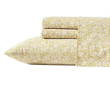 Laura Ashley Heirloom Ditzy Gold Full Sheet Set
