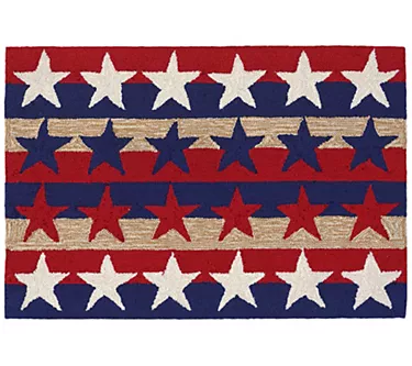 Liora Manne Frontporch Stars & Stripes Rug Americana 24" x 36"