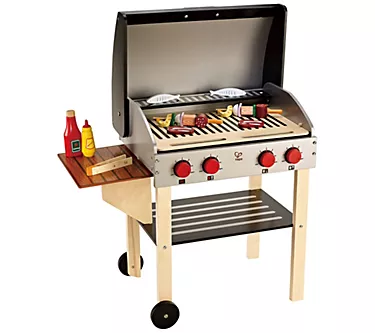 Hape Gourmet Grill Kids Wooden Play Kitchen - 22 Pcs
