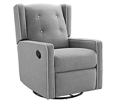 Baby Relax Mikayla 4-in-1  Swivel Glider RockerRecline LtGray