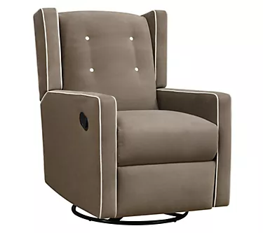 Baby Relax Mikayla 4-in-1 Swivel Glider RockerRecliner Taupe