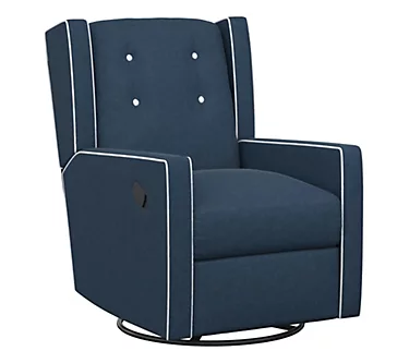Baby Relax Mikayla 4-in-1 Swivel Glider RockerRecliner Navy