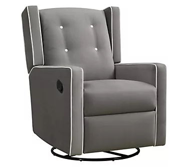 Baby Relax Mikayla 4-in-1  Swivel Glider RockerRecliner Gray