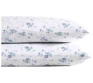 Laura Ashley Garden Muse Blue Standard Sham Pillowcase