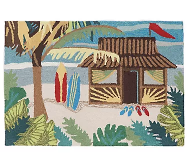 Liora Manne Frontporch Tiki Hut Indoor/Outdoor Rug 24" x 36"