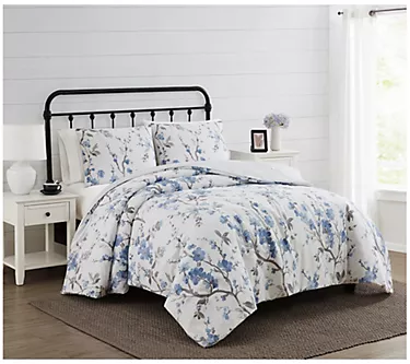 Cannon Kasumi Floral Full/Queen 3 Piece Duvet Cover Set