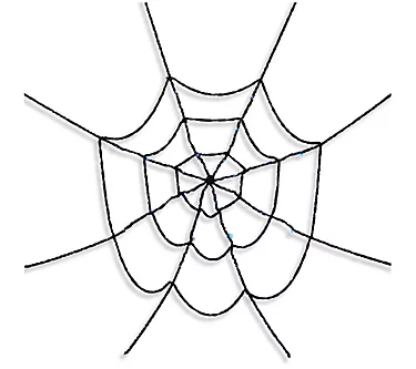 Set of 2, 60" Fabric Hairy Spider Web by Gerson Co