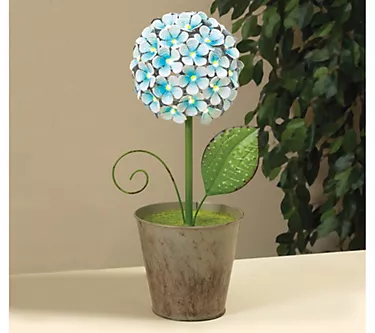 16.3 In Metal Flower Tabletop Decor by Gerson International