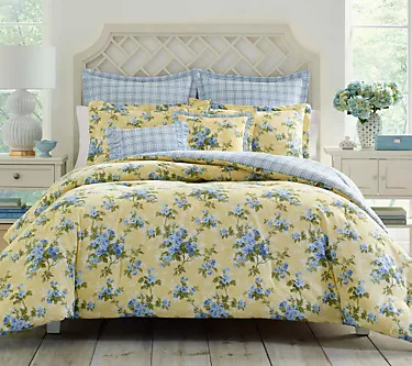 Laura Ashley Cassidy - Yellow King Duvet CoverBonus Set