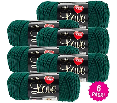 Red Heart Multipack of 6 Evergreen With Love Yarn