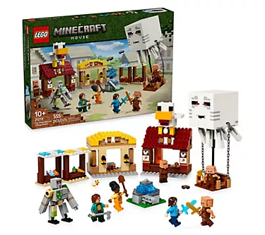 LEGO Minecraft The Ghast Balloon Village AttackBuilding Set