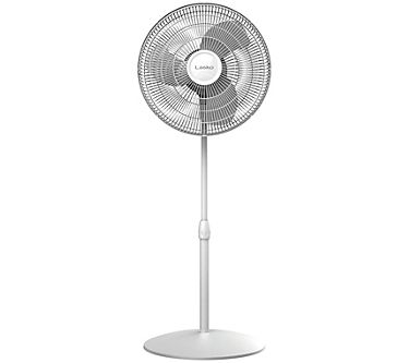 Lasko White Oscillating Stand Fan