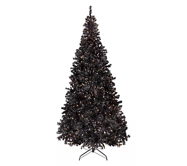 Northlight Prelit Tinsel Halloween Tree 9' withClear Lights