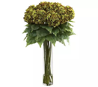 Hydrangea Silk Flower Arrangement by Nearly Natural