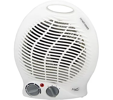 Vie Air 1500W Portable 2-Settings White Home Heater