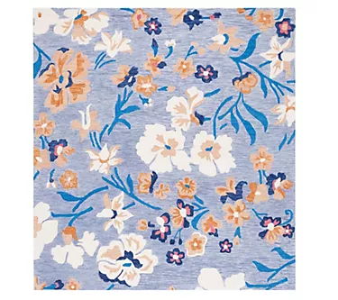 Safavieh Blue Garden Hand Tufted Wool 8' x 10'Rug