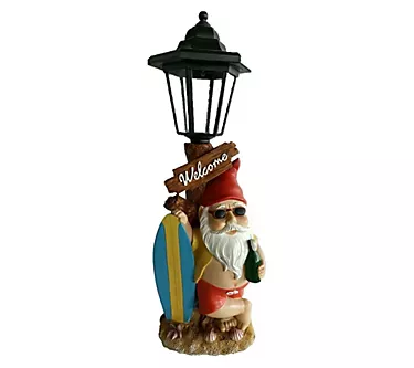 SWI Garden 16" Solar Beach Gnome