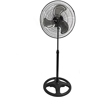 Vie Air 18" Industrial Pedestal Oscillating Metal Stand Fan