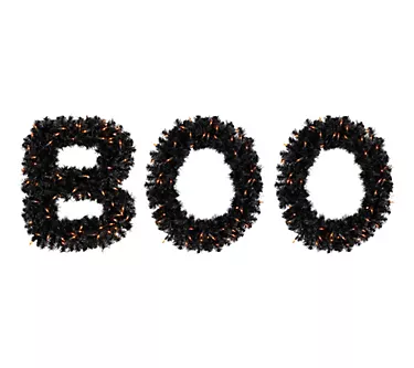 Northlight Letter "Boo" Yard Halloween Sign with Orange Lights