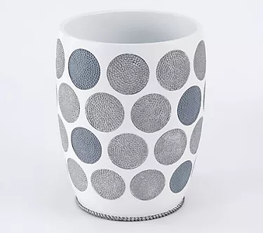 Avanti Linens Dotted Circles Wastebasket