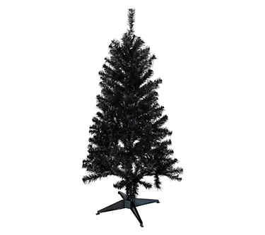 Northlight Holographic Slim Tinsel Halloween Tree 4' Unlit