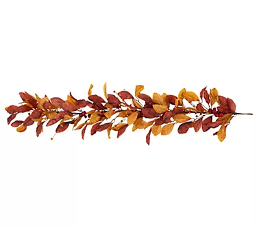 Northlight 5' x 8" Berries with Leaves HarvestGarland Unlit