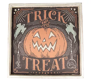 Northlight 18.75" Jack O Lantern Halloween WallSign