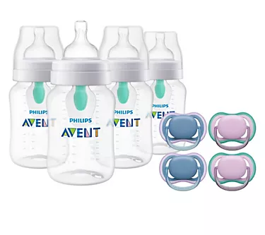 Philips Avent Ultra Air Pacifier 6-18m + Anti-Colic Bottles