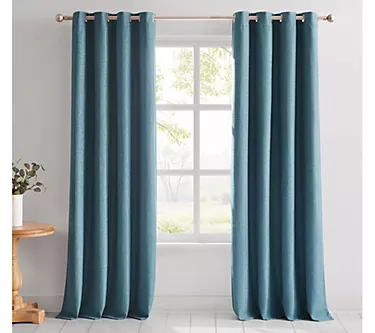 Lush Decor Meena Slub Blackout Window Curtain 2  Panels