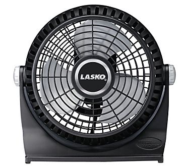 Lasko 10" Breeze Machine Pivoting Floor/Table Fan - Black