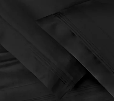 Superior 1500-Thread Count 2-Piece Solid Pillow case Set, King