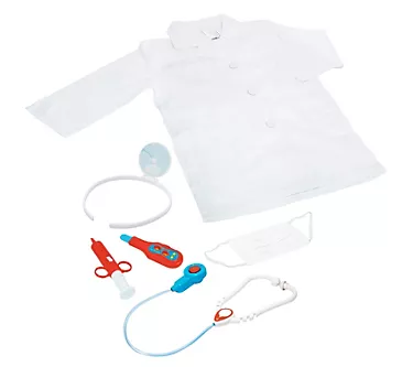 Playful Minds Doctor Roleplay Set - 6pc Costume, Stethoscope