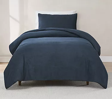 Lush Decor Arden Ribbed Corduroy Comforter SetTwin/Twin XL