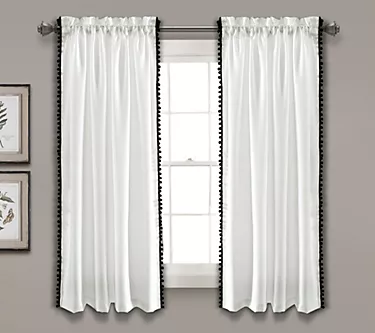 Pom Pom 50" x 63" Single Window Panel by Lush Decor
