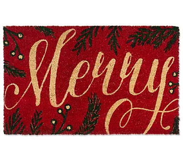 DII Merry Natural Coir Doormat w/ Non-Slip Back