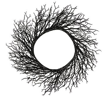 Northlight Twig Halloween Wreath 24" Unlit