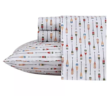 Eddie Bauer Canoe Lake Paddle Queen Sheet Set