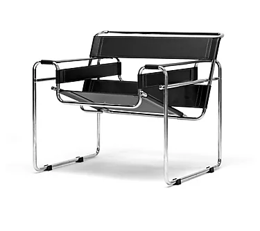 Jericho Leather Mid-Century Modern Accent Chair