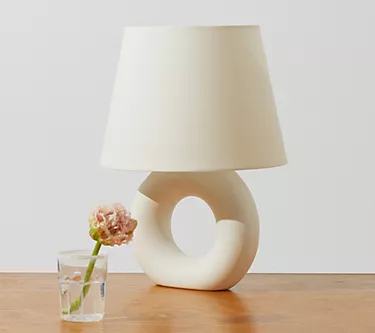 Brightech Chloe 15" Off-White Ceramic Base LEDable Lamp