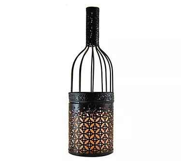 377743-lumabase-wine-bottle-metal-lantern-with-led-flameless-candle-1.webp